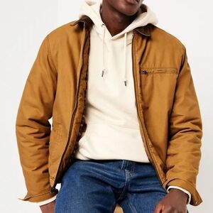Mens Flanel Lined Barn Coat-Old Navy